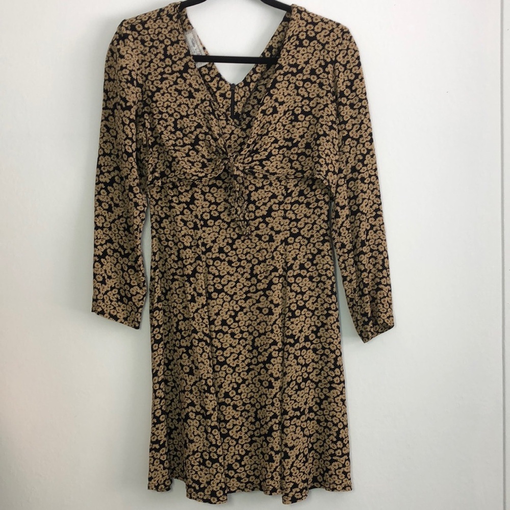 Tristan & Iseut Womens Mini address Size Small Cottagecore Peasant Floral Flowy